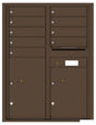 Versatile Front Loading Double Column Commercial Mailbox with 9 Tenant Doors and 2 Parcel Lockers-Antique Bronze (AB)
