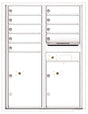 Florence 4C Horizontal Mailbox - 9 Doors, 2 Parcel Lockers - 11 Doors High Private Access
