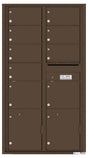 Versatile Front Loading Double Column Mailbox with 9 Tenant Compartments and 2 Parcel Lockers-Antique Bronze (AB)