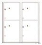 Florence 4C Horizontal Mailbox - 4 Parcel Lockers - 9 Doors High Private Access