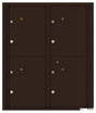 Florence 4C Horizontal Mailbox - 4 Parcel Lockers - ADA Compliant Max Height Private Access