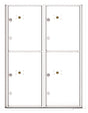 Florence 4C Horizontal Mailbox - 4 Parcel Lockers - 11 Doors High Private Access