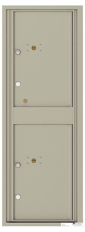 Florence 4C Horizontal Mailbox - 2 Parcel Lockers - 13 Doors High Private Access