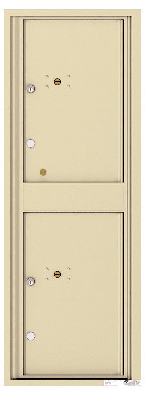 Florence 4C Horizontal Mailbox - 2 Parcel Lockers - 13 Doors High Private Access