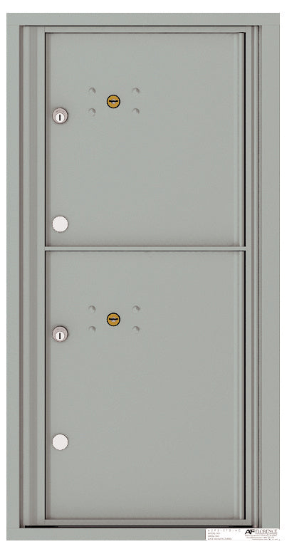 Florence 4C Horizontal Mailbox - 2 Parcel Lockers - 9 Doors High Private Access
