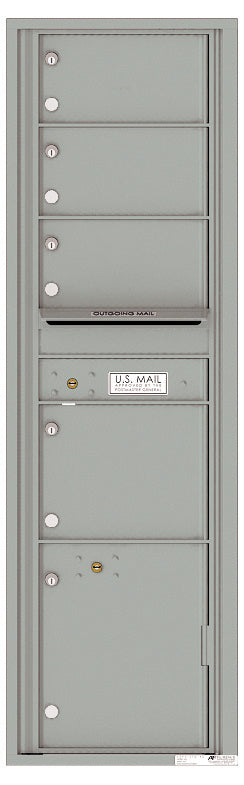 Florence 4C Horizontal Mailbox - 4 Doors, 1 Parcel Locker - Max Height USPS Access