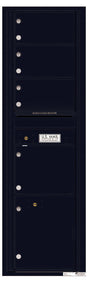 Florence 4C Horizontal Mailbox - 4 Doors, 1 Parcel Locker - Max Height Private Access