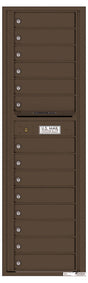 Versatile Front Loading Mailbox with 14 Tenant Compartments-Antique Bronze (AB)