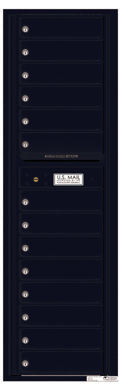 Florence 4C Horizontal Mailbox - 14 Doors - Max Height Private Access