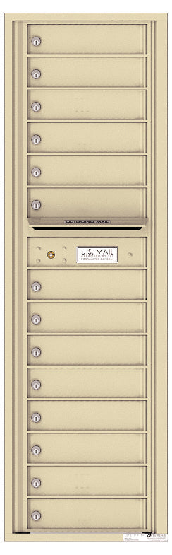 Florence 4C Horizontal Mailbox - 14 Doors - Max Height Private Access