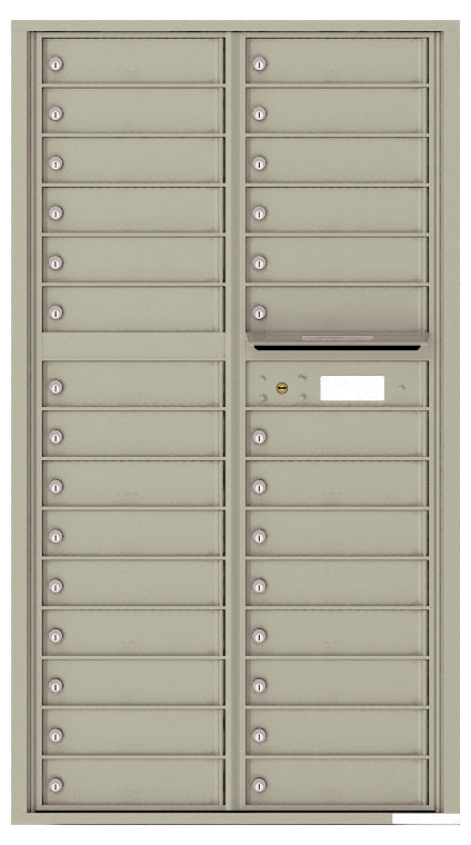 Florence 4C Horizontal Mailbox - 29 Doors - Max Height Private Access