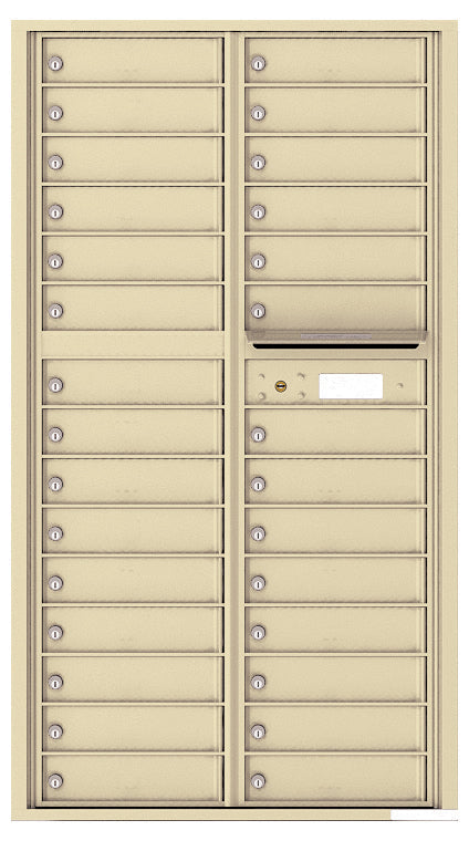 Florence 4C Horizontal Mailbox - 29 Doors - Max Height Private Access