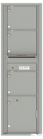 Florence 4C Horizontal Mailbox - 3 Doors, 1 Parcel Locker - Max Height Private Access
