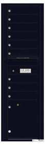 Florence 4C Horizontal Mailbox - 9 Doors, 1 Parcel Locker - Max Height Private Access