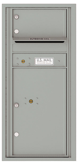 Florence 4C Horizontal Mailbox - 1 Door, 1 Parcel Locker - ADA Compliant Max Height USPS Access