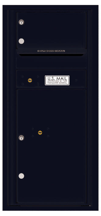 Florence 4C Horizontal Mailbox - 1 Door, 1 Parcel Locker - ADA Compliant Max Height Private Access