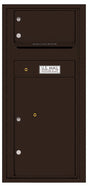 Florence 4C Horizontal Mailbox - 1 Door, 1 Parcel Locker - ADA Compliant Max Height Private Access
