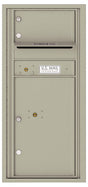 Florence 4C Horizontal Mailbox - 1 Door, 1 Parcel Locker - ADA Compliant Max Height Private Access