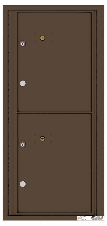 Florence 4C Horizontal Mailbox - 2 Parcel Lockers - ADA Compliant Max Height Private Access