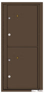Florence 4C Horizontal Mailbox - 2 Parcel Lockers - ADA Compliant Max Height Private Access