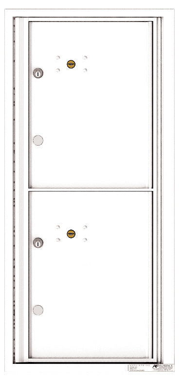 Florence 4C Horizontal Mailbox - 2 Parcel Lockers - ADA Compliant Max Height Private Access