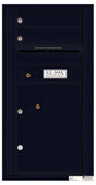 Florence 4C Horizontal Mailbox - 2 Doors, 1 Parcel Locker - 9 Doors High Private Access