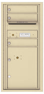 Florence 4C Horizontal Mailbox - 3 Doors, 1 Parcel Locker - ADA Compliant Max Height Private Access