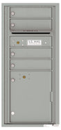 Florence 4C Horizontal Mailbox - 4 Doors, 1 Parcel Locker - ADA Compliant Max Height USPS Access