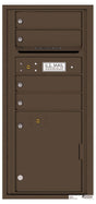 Florence 4C Horizontal Mailbox - 4 Doors, 1 Parcel Locker - ADA Compliant Max Height Private Access