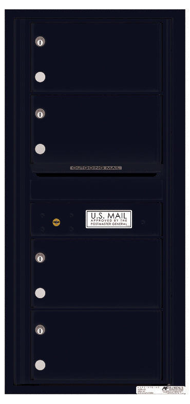 Florence 4C Horizontal Mailbox - 4 Doors - 10 Doors High Private Access