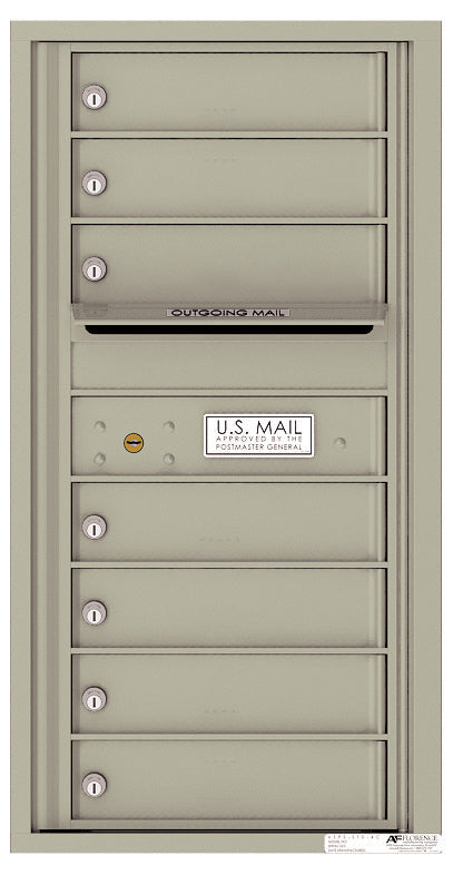Florence 4C Horizontal Mailbox - 7 Doors - 9 Doors High Private Access