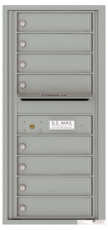 Florence 4C Horizontal Mailbox - 8 Doors - 10 Doors High Private Access