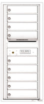 Florence 4C Horizontal Mailbox - 9 Doors - 11 Doors High Private Access
