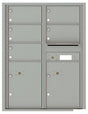 Florence 4C Horizontal Mailbox - 5 Doors, 2 Parcel Lockers - 11 Doors High Private Access