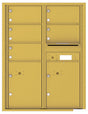 Florence 4C Horizontal Mailbox - 5 Doors, 2 Parcel Lockers - 11 Doors High Private Access
