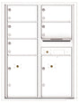 Florence 4C Horizontal Mailbox - 5 Doors, 2 Parcel Lockers - 11 Doors High Private Access