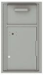 Versatile Front Loading Single Column Mailbox Collection Drop Box with Pull Down Hopper - 4C08S-HOP-Silver Speck (SS)