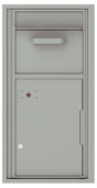 Versatile Front Loading Single Column Mailbox Collection Drop Box with Pull Down Hopper - 4C09S-HOP-Silver Speck (SS)