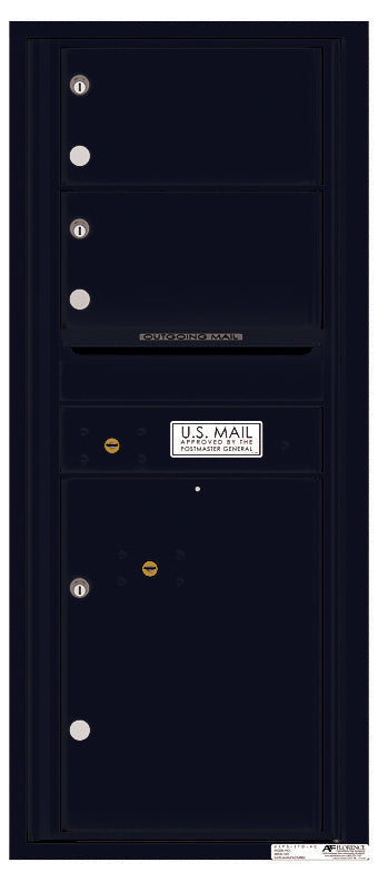 Florence 4C Horizontal Mailbox - 2 Doors, 1 Parcel Locker - 11 Doors High Private Access