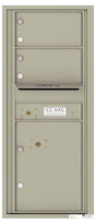 Florence 4C Horizontal Mailbox - 2 Doors, 1 Parcel Locker - 11 Doors High Private Access
