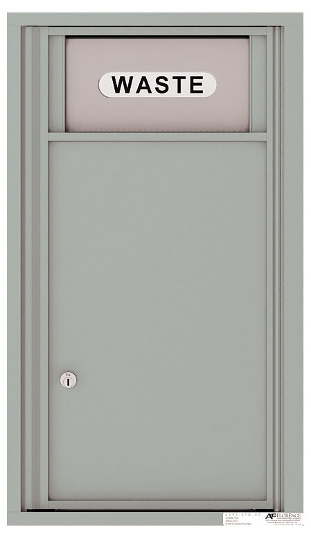 Florence 4C Mailbox Trash/Recycling Bin - 8 Doors High USPS Access