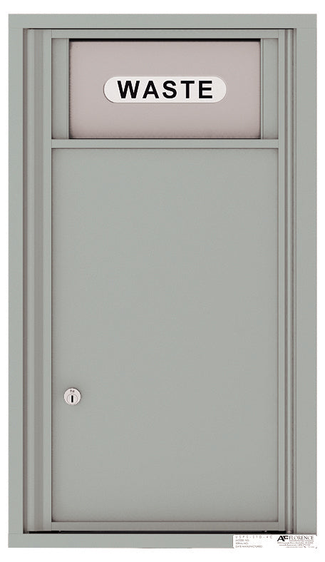 Florence 4C Mailbox Small Trash/Recycling Bin - 9 Doors High USPS Access