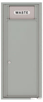 Florence 4C Mailbox Large Trash/Recycling Bin - Front Loading - 12 Doors High - Surface Mounted - Private Access