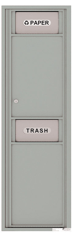 Florence 4C Mailbox Large Trash/Recycling Bin - 15 Doors High USPS Access