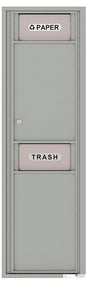 Florence 4C Mailbox Large Trash/Recycling Bin - 15 Doors High USPS Access