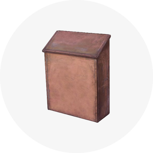 Brass Wall Mount Mailboxes