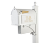 Whitehall Deluxe Westwood Curbside Mailbox Package with Newspaper Holder