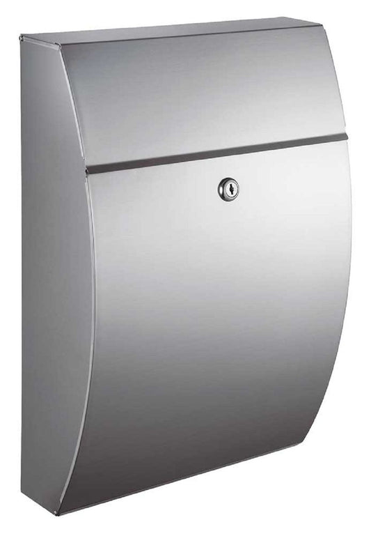 Glacial locking mailbox, stainless steel