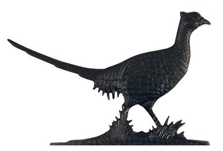 Whitehall 30" Traditional Directions PHEASANT Weathervane in Black for Roof or Garden