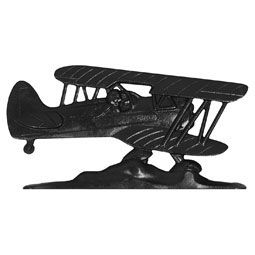 Whitehall 30" Traditional Directions AIRPLANE Weathervane in Black for Roof or Garden